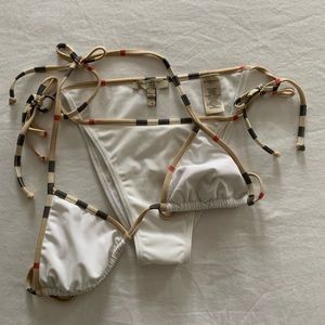 Burberry Bikini Set in White